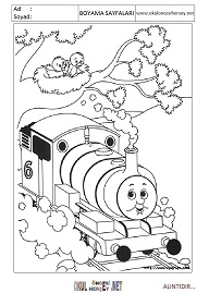 thomas-ve-arkadaşları boyama sayfaları